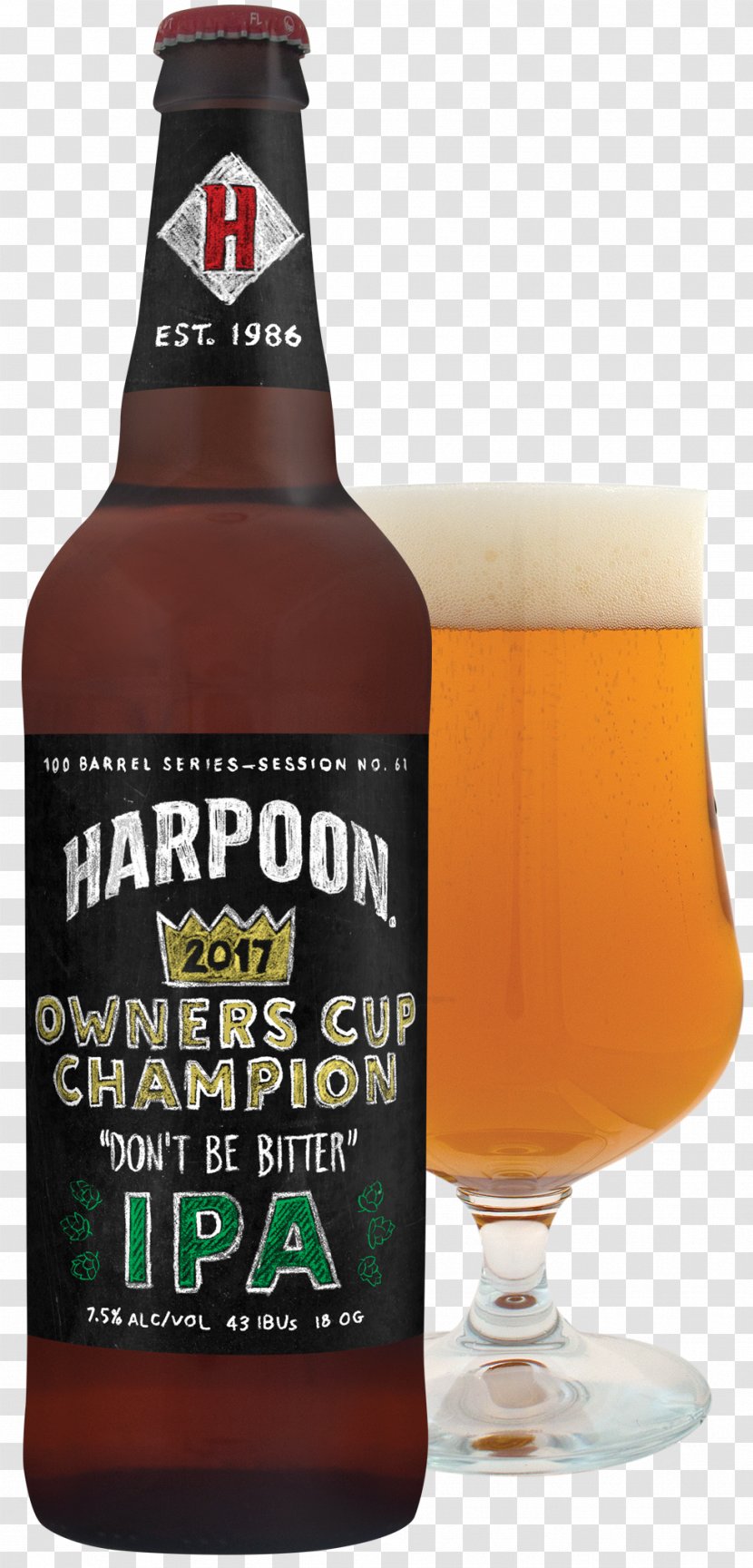 Ale Bitter Beer Harpoon Brewery Lager - India Pale Transparent PNG