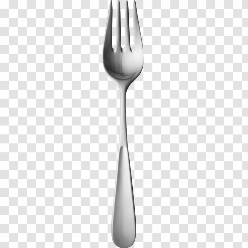 Spoon Fork Stainless Steel - Black And White - Images Transparent PNG