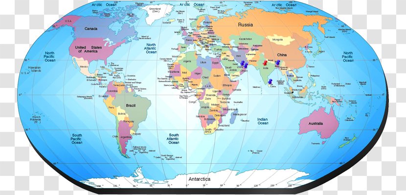World Map Geography Blank - Mapa Polityczna - Oman Transparent PNG