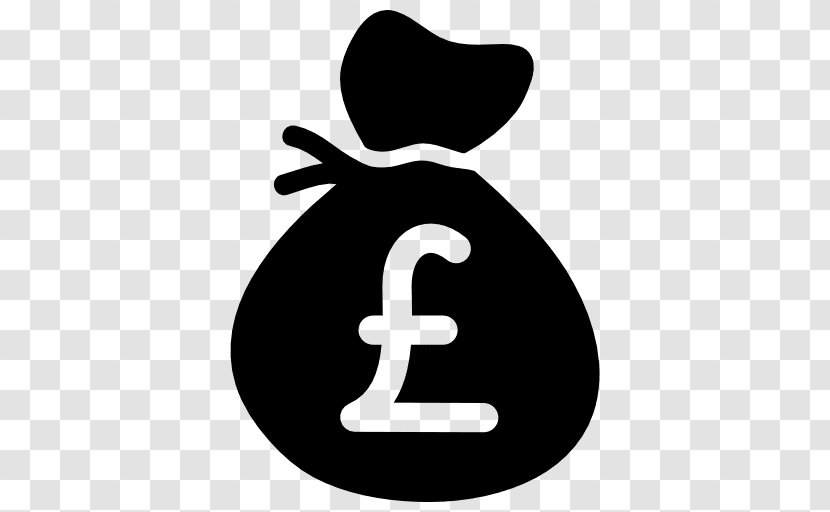 Money Bag Pound Sterling Currency Symbol Sign - Silhouette - Rupee Transparent PNG