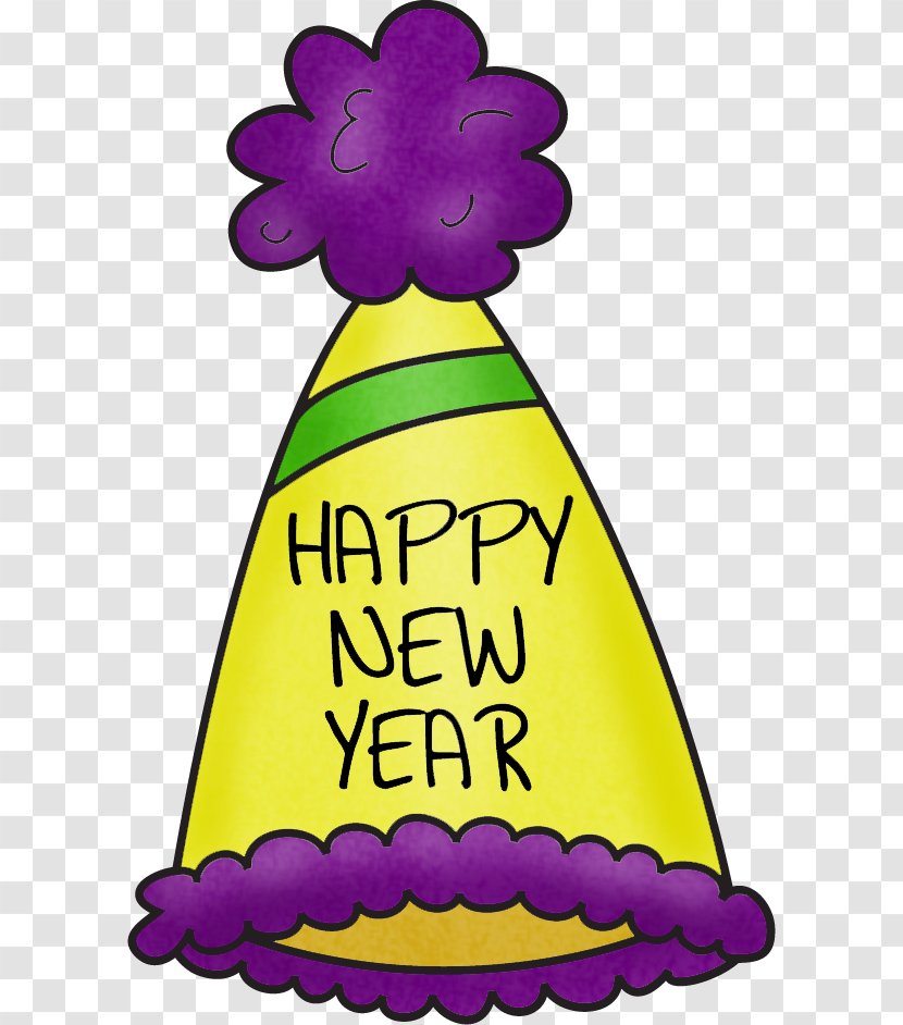 New Years Eve Party Hat Clip Art - Text - Graphics School Transparent PNG