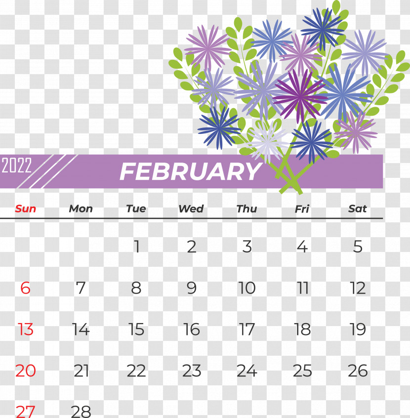 Calendar Yearly Calender Flower 2022 Transparent PNG