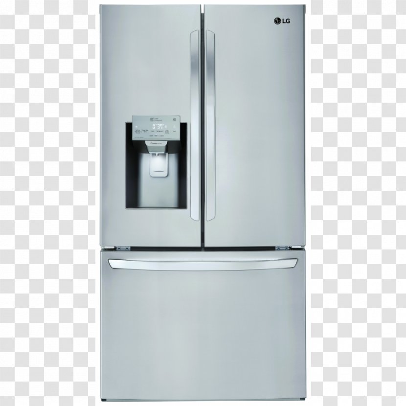 LG LMXS28626 Series Internet Refrigerator Ice Makers Electronics - Freezers - Stainless Steel Door Transparent PNG