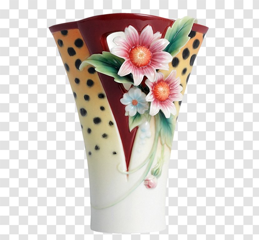 Vase Ceramic Porcelain Clip Art - Floral Design Transparent PNG