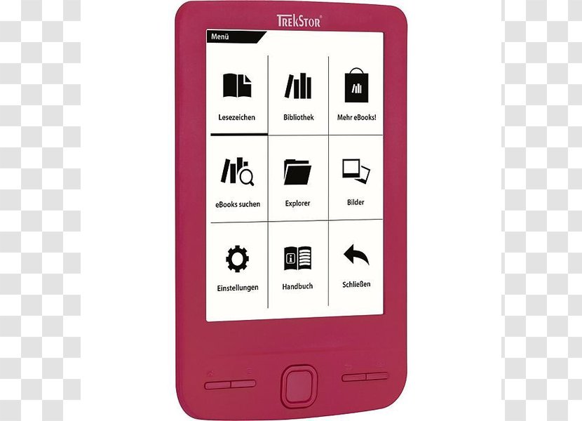 Kobo Mini E-Readers Gebraucht: TrekStor EBook Reader Pyrus 6 4GB Schwarz Gebraucht EBook-Reader 3.0 7 2GB - Communication Device - Book Transparent PNG