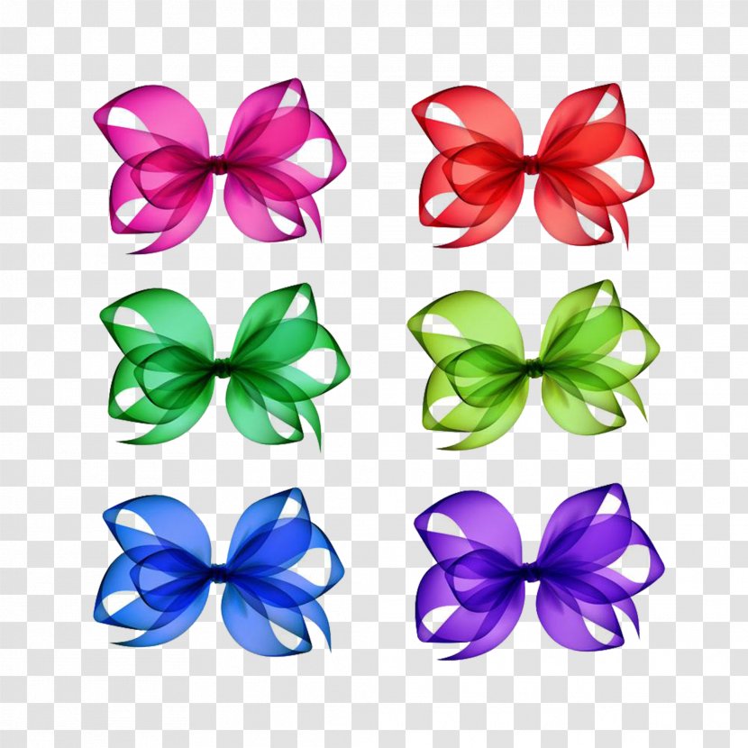 Euclidean Vector Shoelace Knot Illustration - Flower - Color Bow Transparent PNG