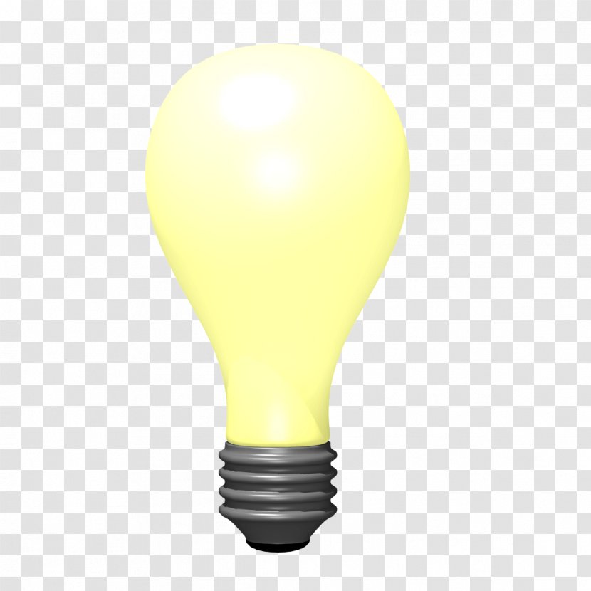 Light Yellow Energy - Bulb Image Transparent PNG