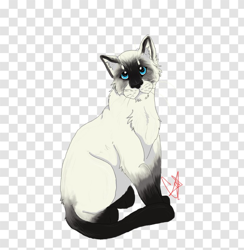Balinese Cat Snowshoe Kitten Whiskers Domestic Short-haired Transparent PNG