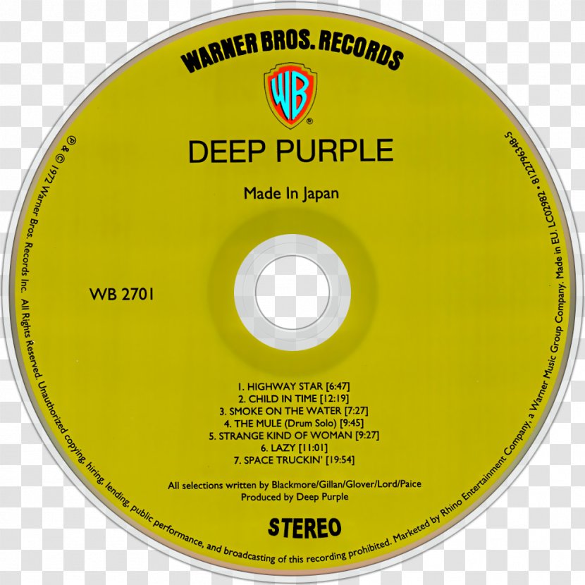 Compact Disc Deep Purple Concerto For Group And Orchestra Made In Japan Album - Heart - MADE IN JAPAN Transparent PNG