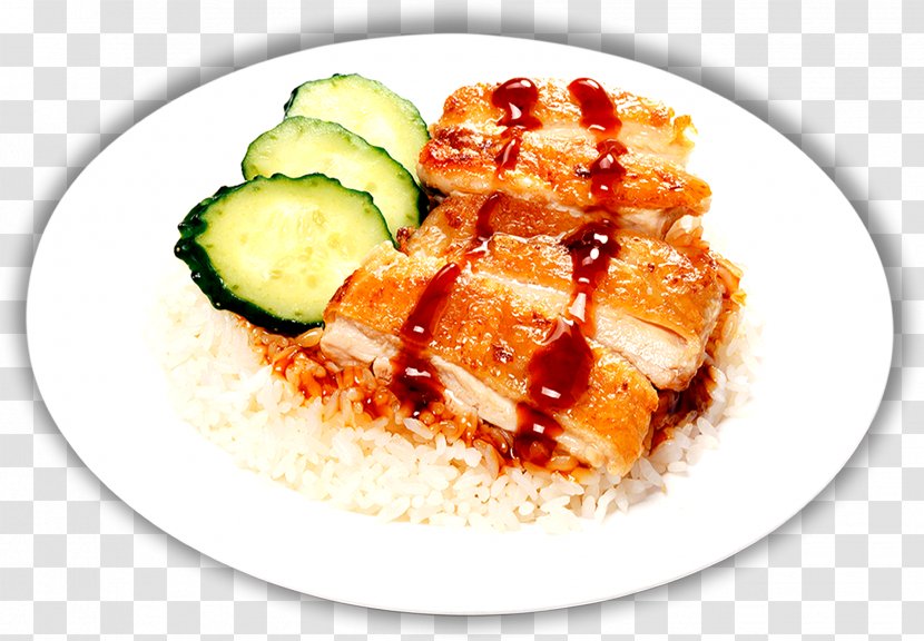 Hainanese Chicken Rice Barbecue Chinese Cuisine Fast Food Roast - Goose Transparent PNG