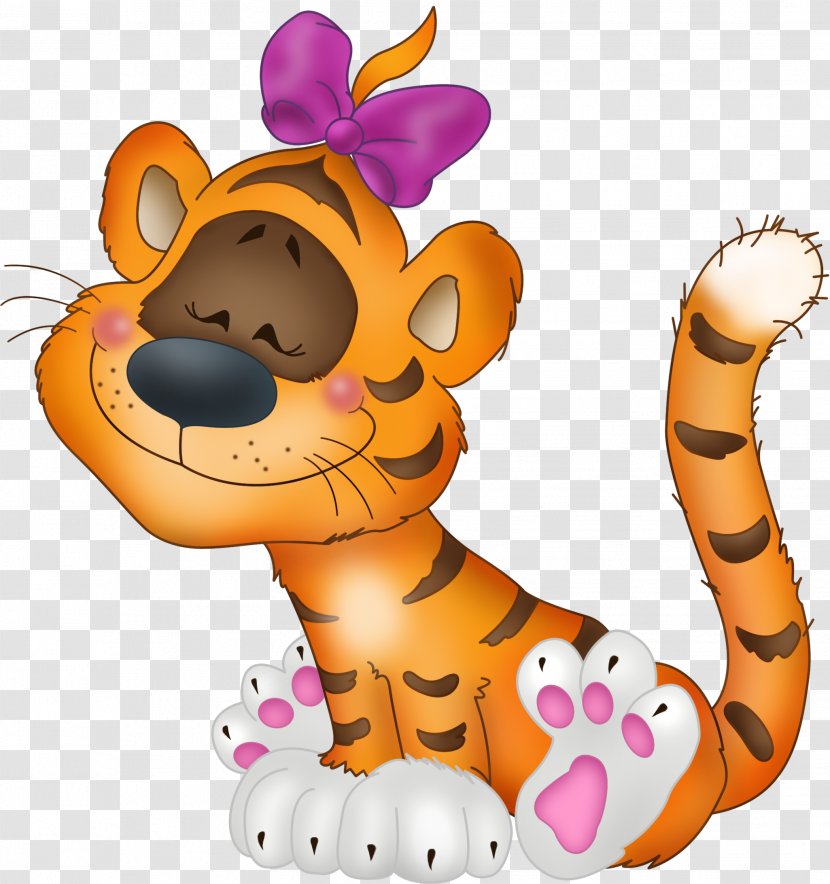 Tiger Kitten Clip Art - Cartoon Transparent PNG