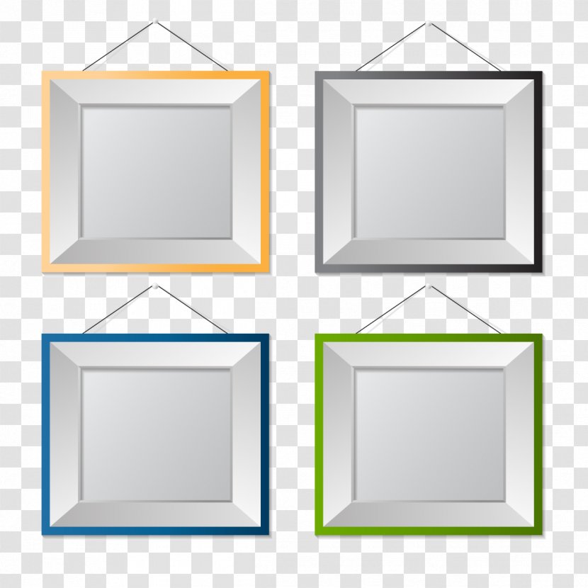 Picture Frame Euclidean Vector Photography - Gold Transparent PNG