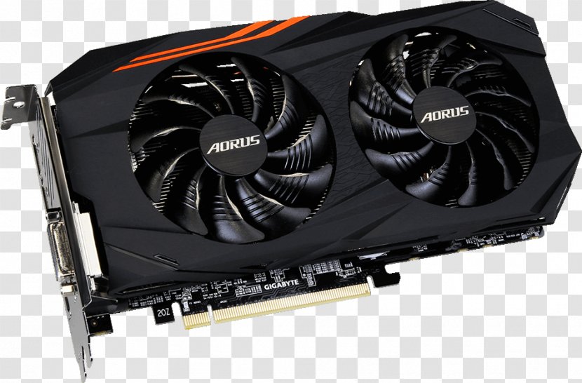 Graphics Cards & Video Adapters AMD Radeon RX 580 Gigabyte Technology GDDR5 SDRAM AORUS - Electronic Device - 256bit Transparent PNG