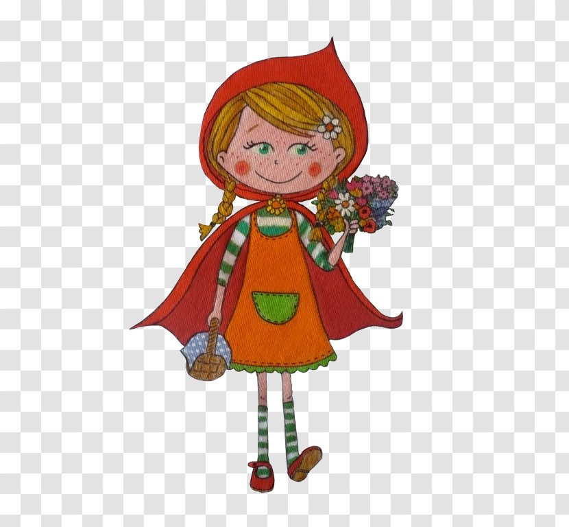 Christmas Elf Little Red Riding Hood Tree Adolescence Ornament - Chapeuzinho Vermelho Transparent PNG