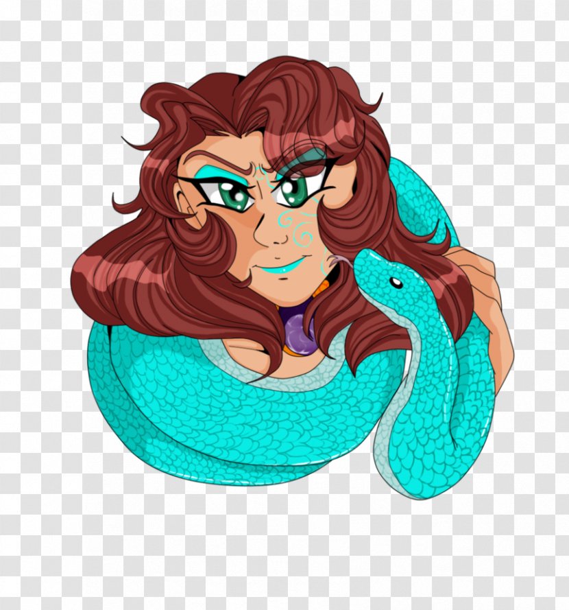 Mermaid Cartoon Turquoise - Art Transparent PNG