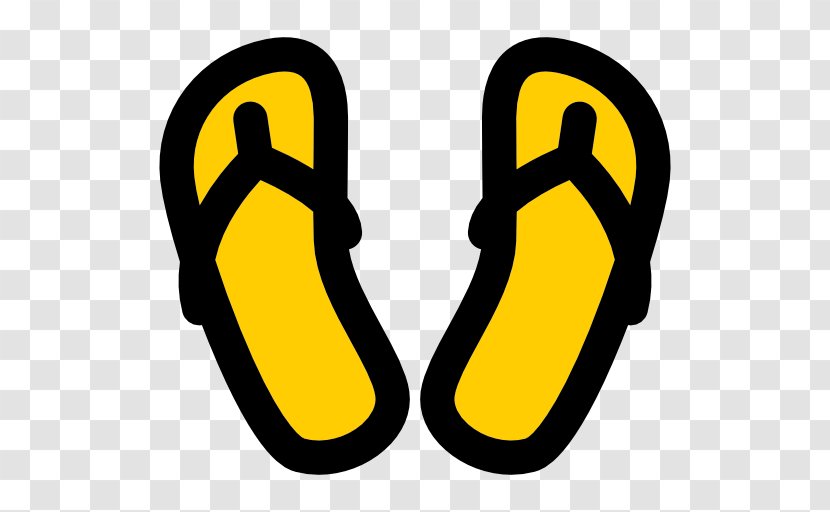 Symbol Area Shoe - Yellow - Sandal Transparent PNG