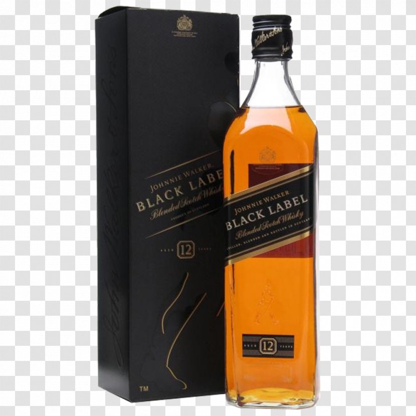 Blended Whiskey Scotch Whisky Distilled Beverage Grain - Johnny Walker Transparent PNG
