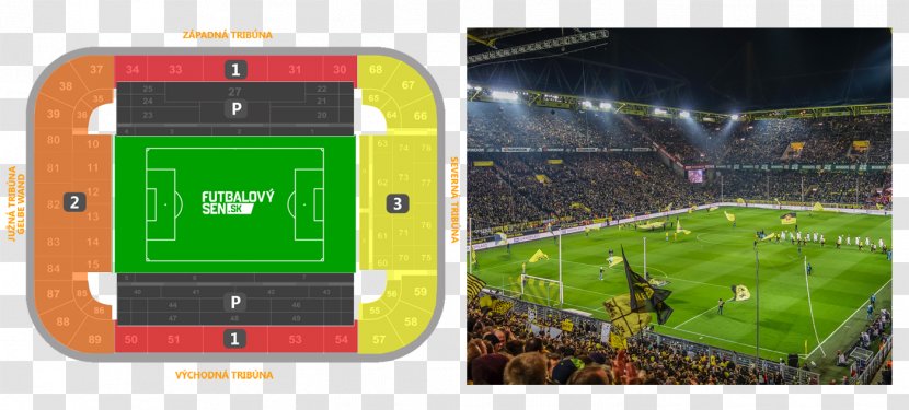 Westfalenstadion Borussia Dortmund Bundesliga Soccer-specific Stadium Signal Iduna - Grass - STADION Transparent PNG
