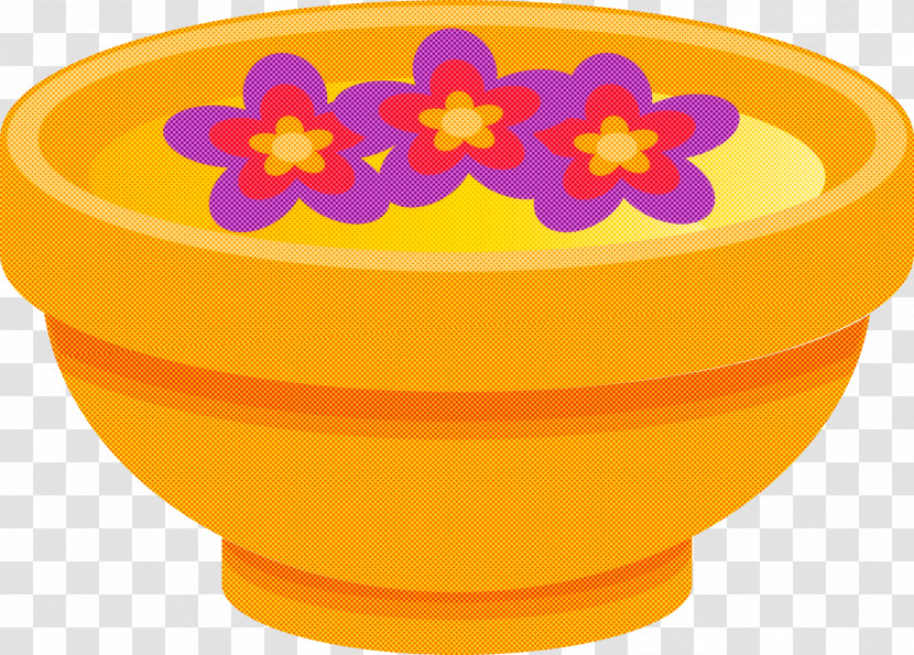 Mixing Bowl Yellow Flowerpot Flower Bowl Transparent PNG