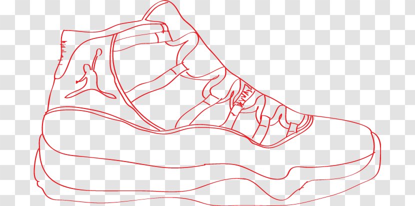 /m/02csf Clip Art Finger Drawing Pattern - Silhouette - All Jordan Shoes Drawings Transparent PNG