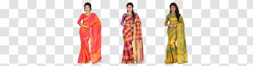 Sari Silk Clothing Color Yellow - Magenta - Saree Transparent PNG