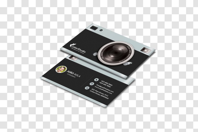 Photography Business Cards Photographer Camera Visiting Card - Electronics - Ripper Transparent PNG