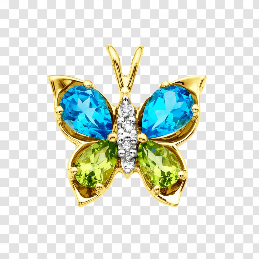 Sapphire Earring Gemstone Turquoise Brooch - Butterfly - Circle Transparent PNG