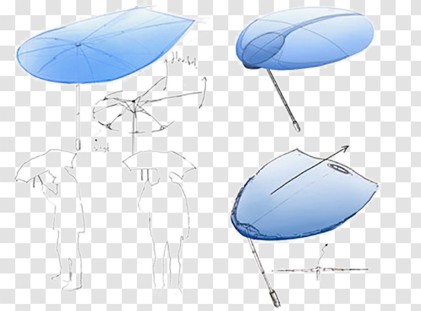 Umbrella Future Industrial Design - Prototype Transparent PNG