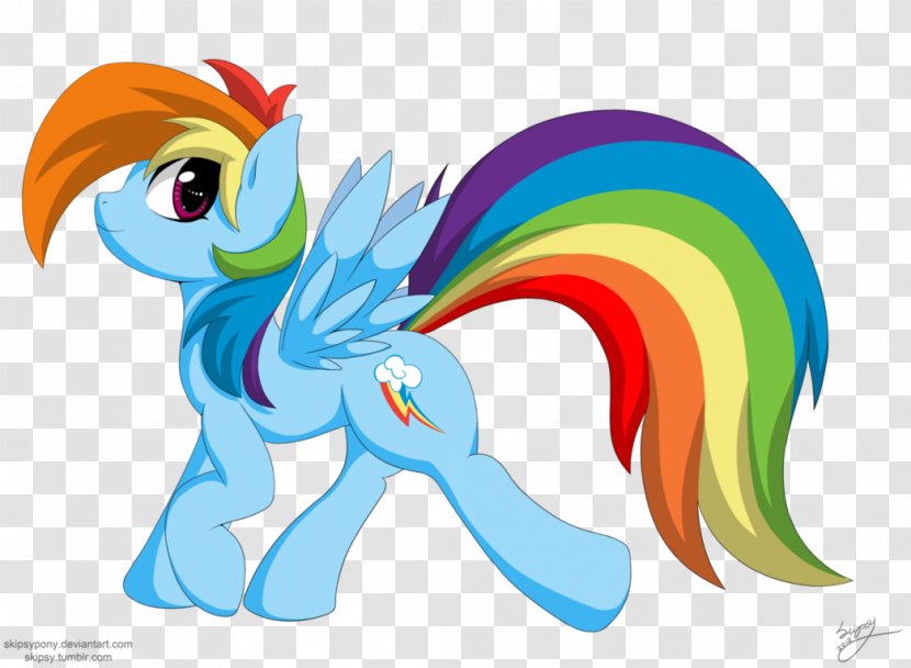 Pony Rainbow Dash Pinkie Pie Horse - Silhouette Transparent PNG