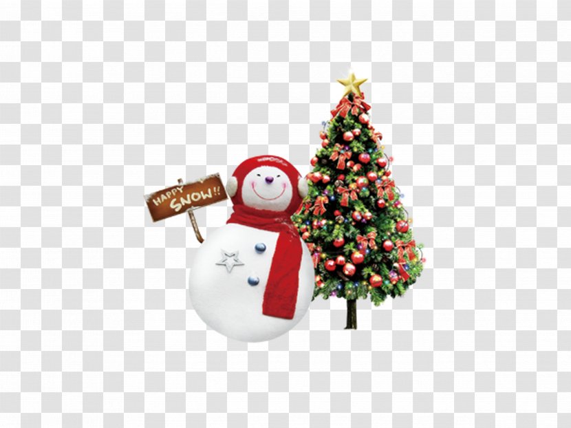 Christmas Ornament Santa Claus Tree - Snowman Transparent PNG