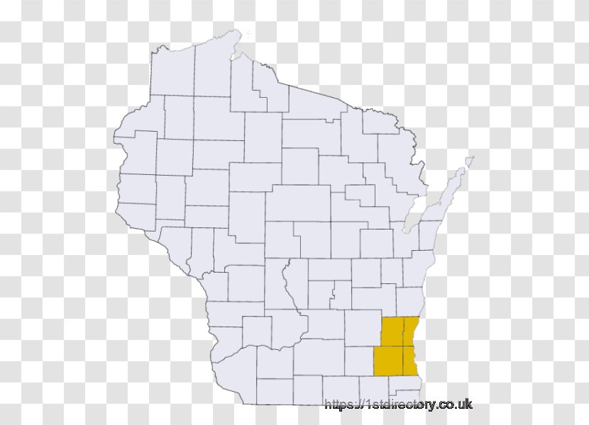 Wisconsin Map Angle Transparent PNG