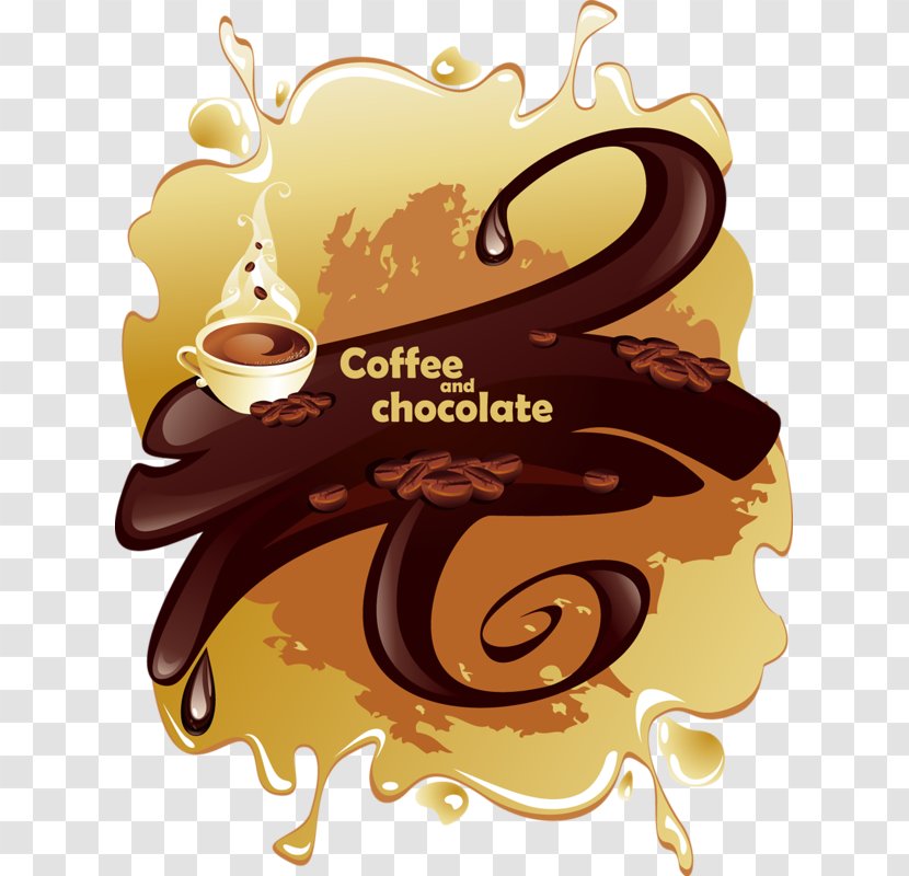 Coffee Milk Cafe Chocolate-covered Bean - Chocolate Transparent PNG