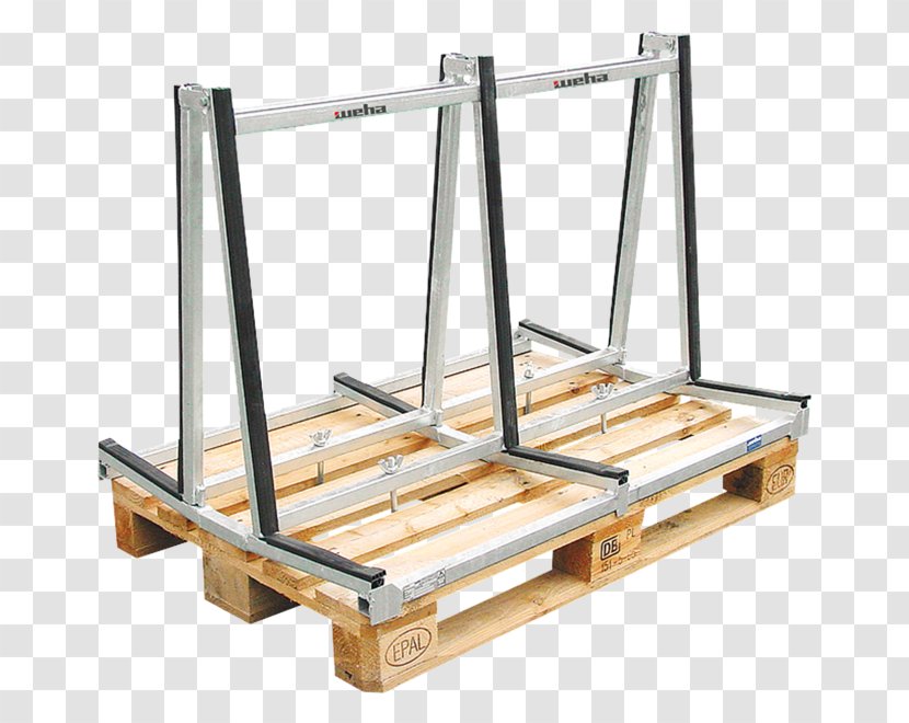 Wood EUR-pallet Transport Easel - Hydraulics Transparent PNG