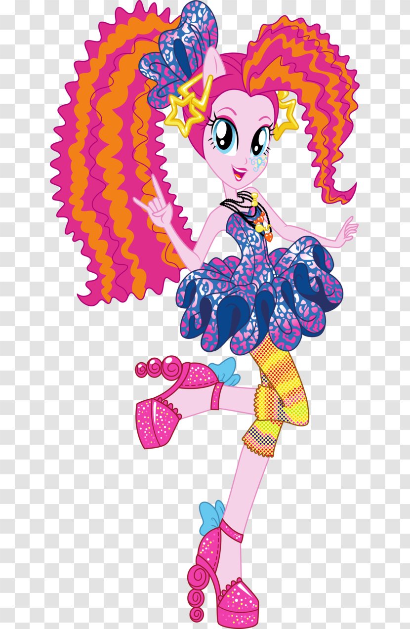 Pinkie Pie Twilight Sparkle Rarity Applejack Rainbow Dash - My Little Pony Equestria Girls Rocks - Hair Crimping Transparent PNG