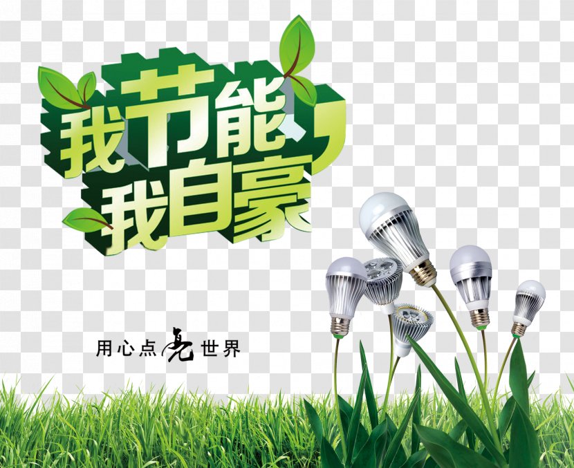 Creative Energy Saving - Grass - Lawn Transparent PNG
