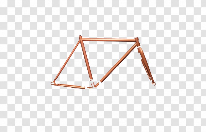 Fixed-gear Bicycle Single-speed Cycling Frames - Frame - Copper Thin Transparent PNG