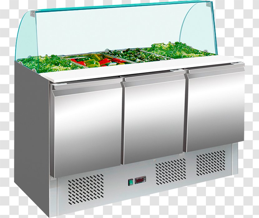 Table Saladette Refrigerator Pizza Refrigeration Transparent PNG
