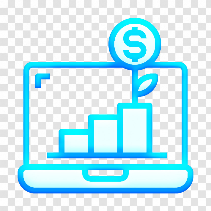 Laptop Icon Growth Icon Startup Icon Transparent PNG