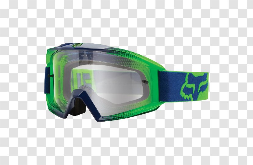 Goggles Glasses Fox Racing Motorcycle Clothing - Hard Hats - GOGGLES Transparent PNG