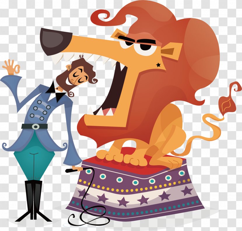 Circus Royalty-free Stock Photography Illustration - Lion Big Mouth Vector Transparent PNG
