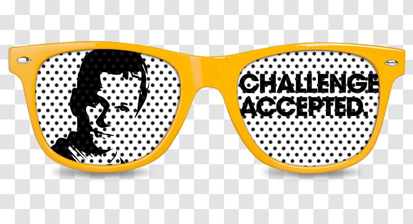 Goggles Sunglasses - Glasses - Challenge Accepted Transparent PNG