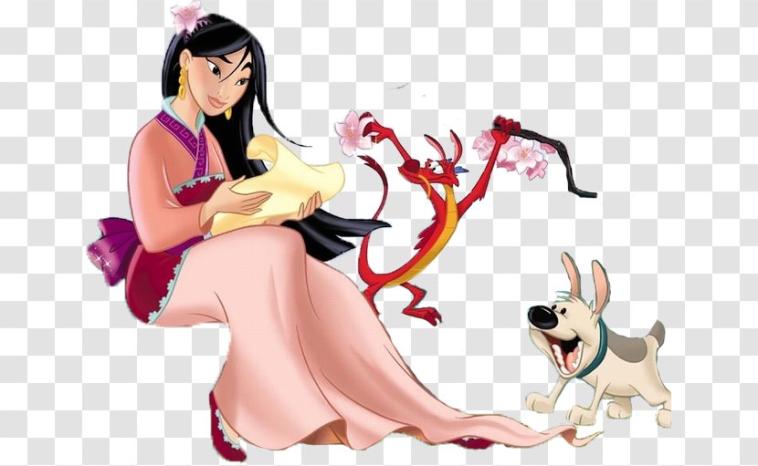 Fa Mulan Mushu Li Shang Rapunzel Tiana - Heart - Disney Princess Transparent PNG