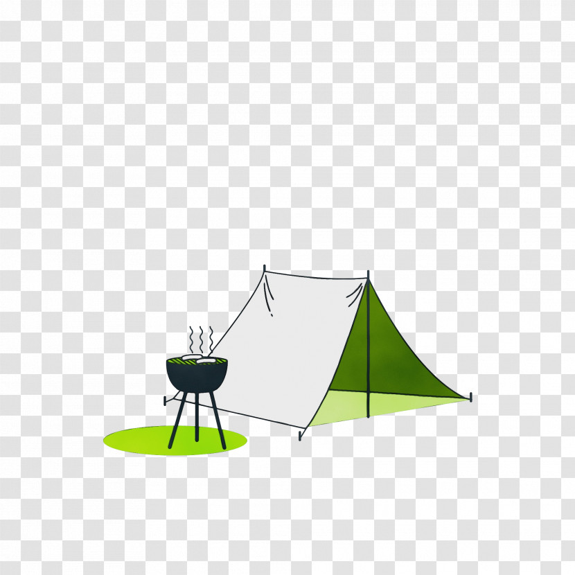 Leaf Line Angle Tent Green Transparent PNG