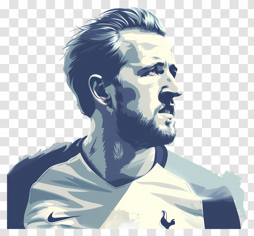 Harry Kane - Soccer Player Portrait Illustration Transparent PNG
