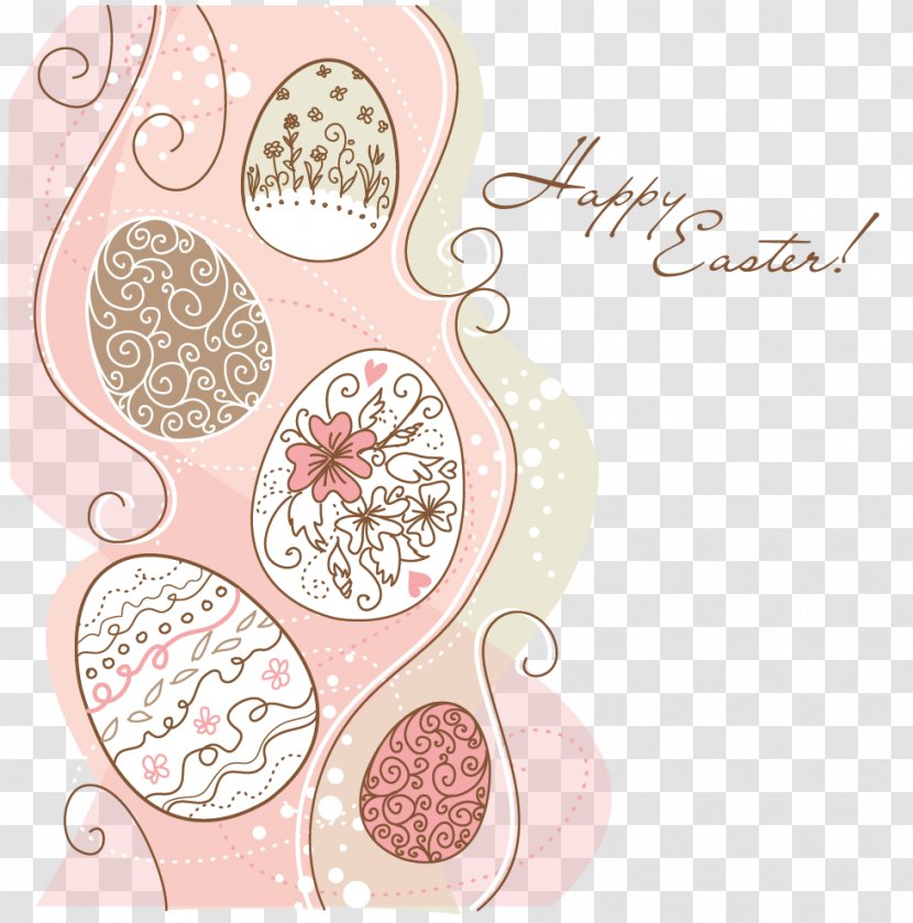 Easter Bunny Egg Pattern - Frame - Border Transparent PNG
