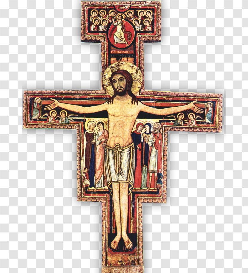 San Damiano, Assisi Damiano Cross Crucifix Secular Franciscan Order - Christian Transparent PNG