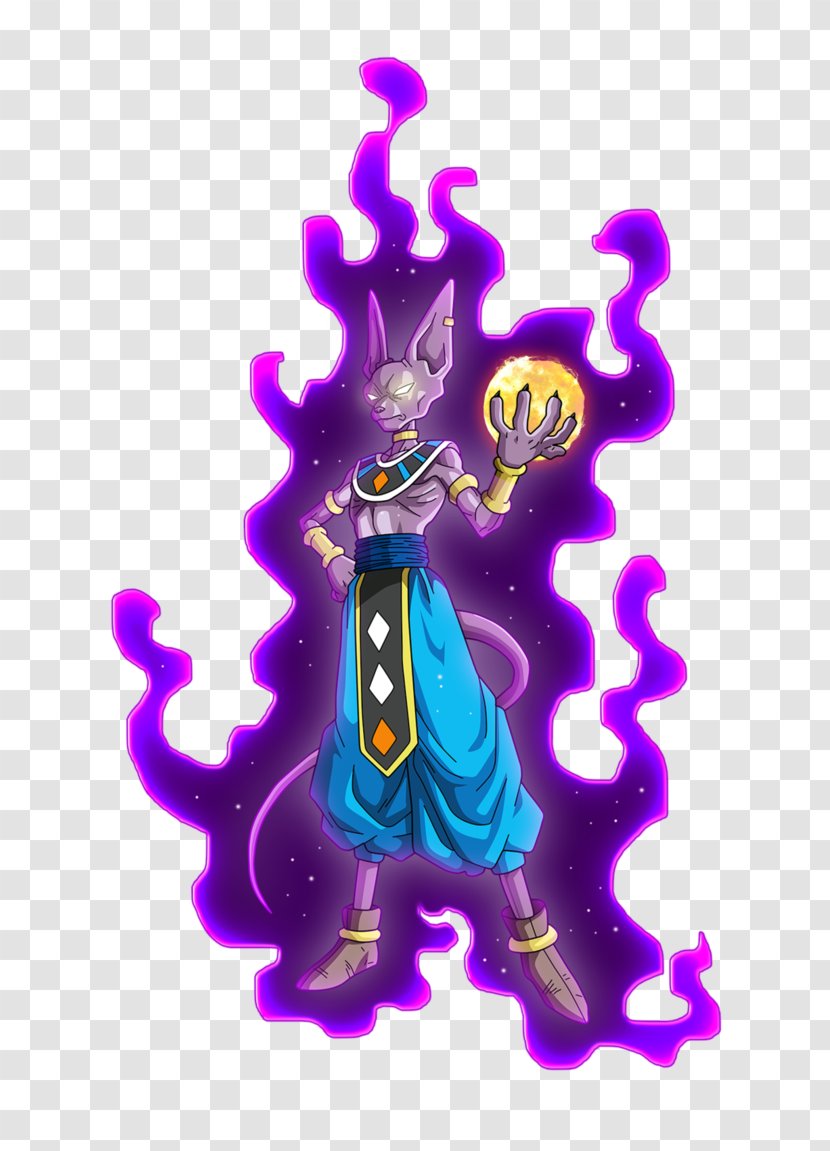 Beerus Frieza Goku Vegeta Dragon Ball - Watercolor Transparent PNG