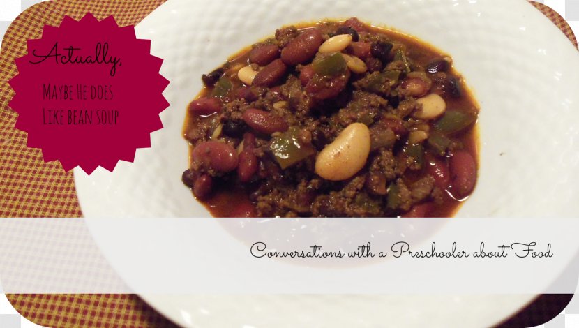 Recipe Chili Con Carne Picadillo Cuisine Soup - Red Bean Transparent PNG