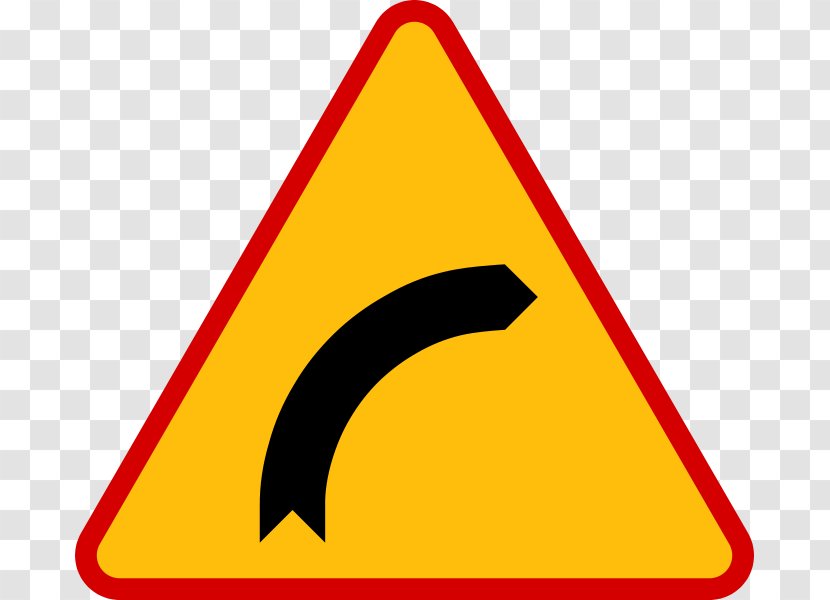 Poland Traffic Sign Bourbaki Dangerous Bend Symbol Road Transparent PNG