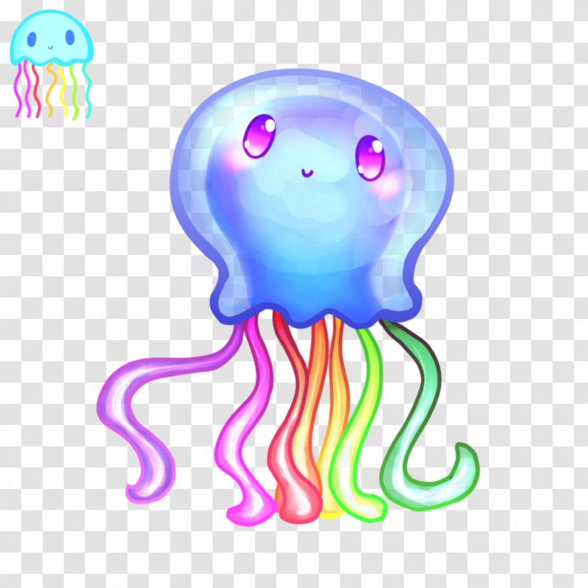 Jellyfish Marine Invertebrates Drawing Art - Flower Transparent PNG